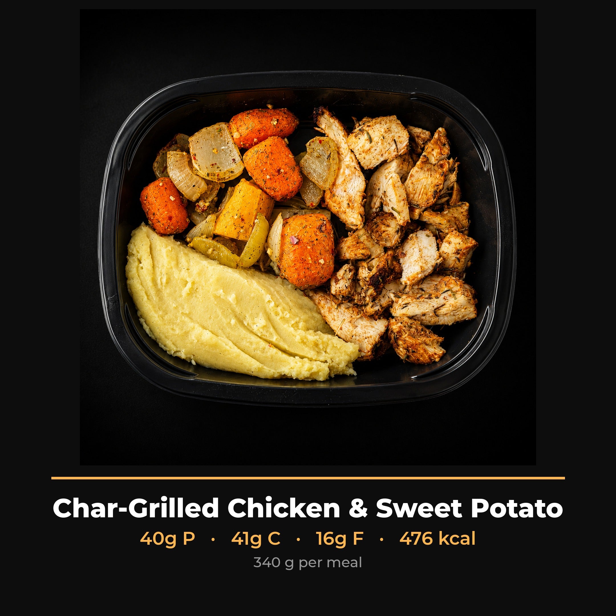 Char-Grilled Chicken & Sweet Potato