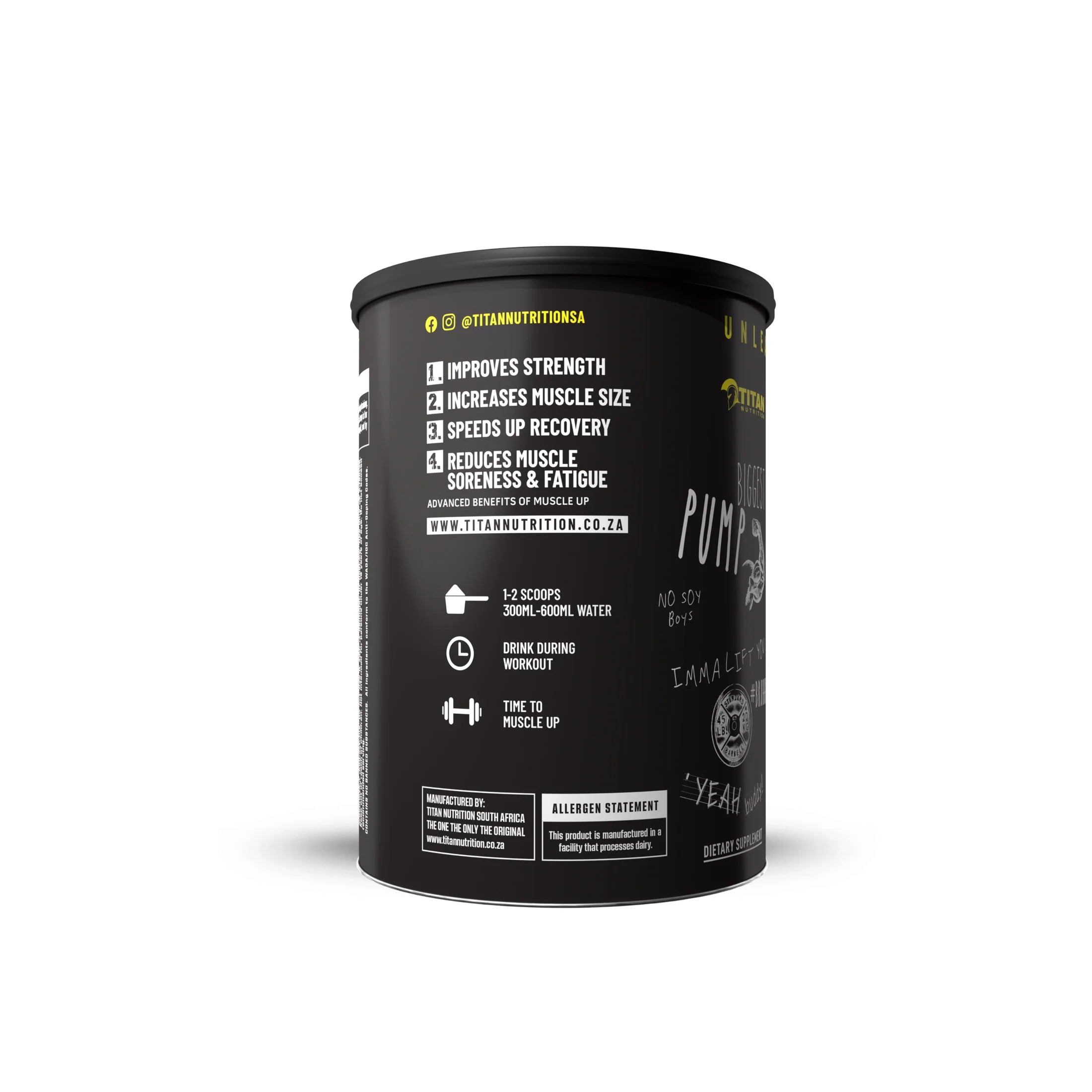 Titan - Muscle Up, Intra Workout, 40 Servings, Creatine + BCAA's