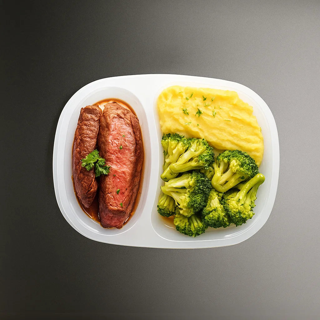 Men's Weight Loss - Rump Steak, Sweet Potato Mash and Broccoli
