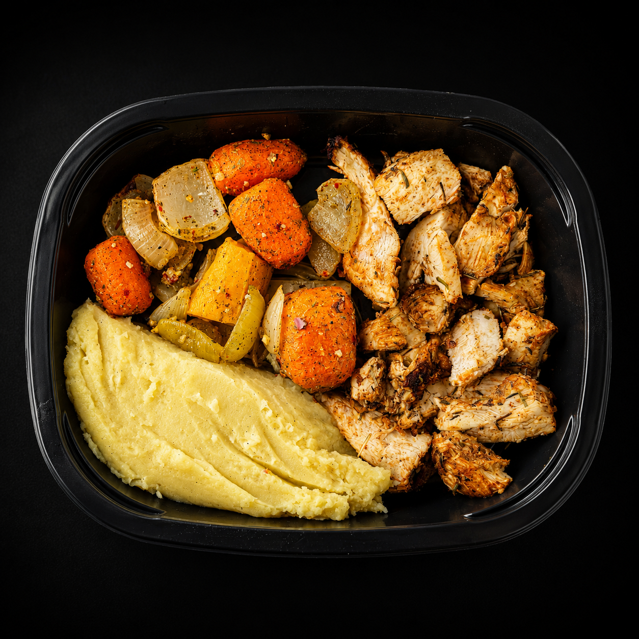 Char-Grilled Chicken & Sweet Potato