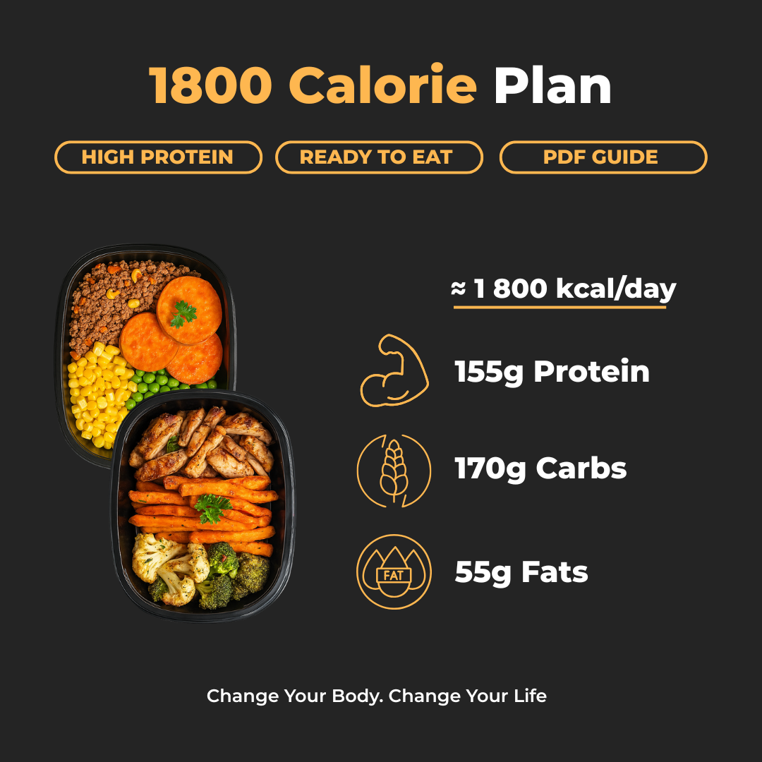 1800 Cal Per Day Plan + PDF Guide