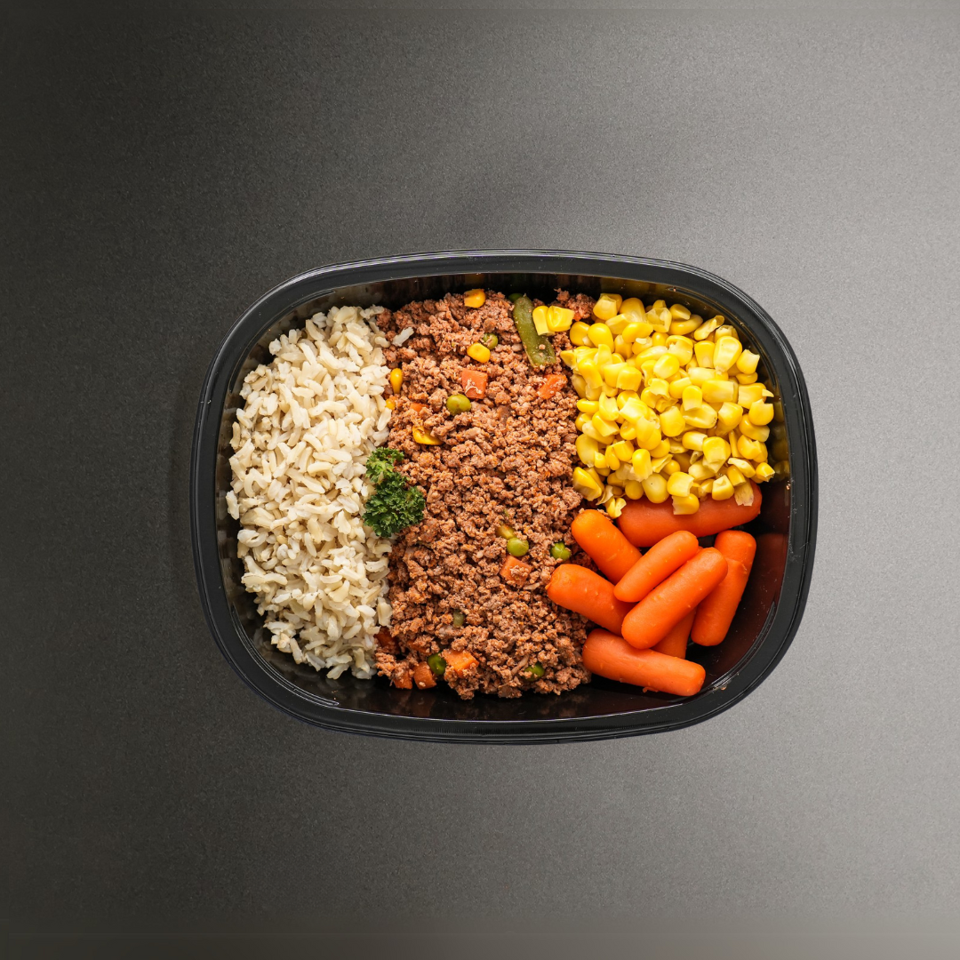 Women's Weight Loss - Lean Mince, Brown Basmati Rice, Sweet Corn and Baby Carrots