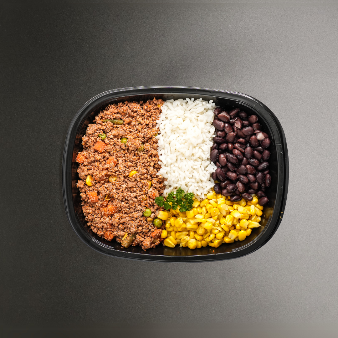 Men's Lean Muscle - Lean Mince, Basmati Rice, Legumes, and Sweet Corn (Burrito Bowl)