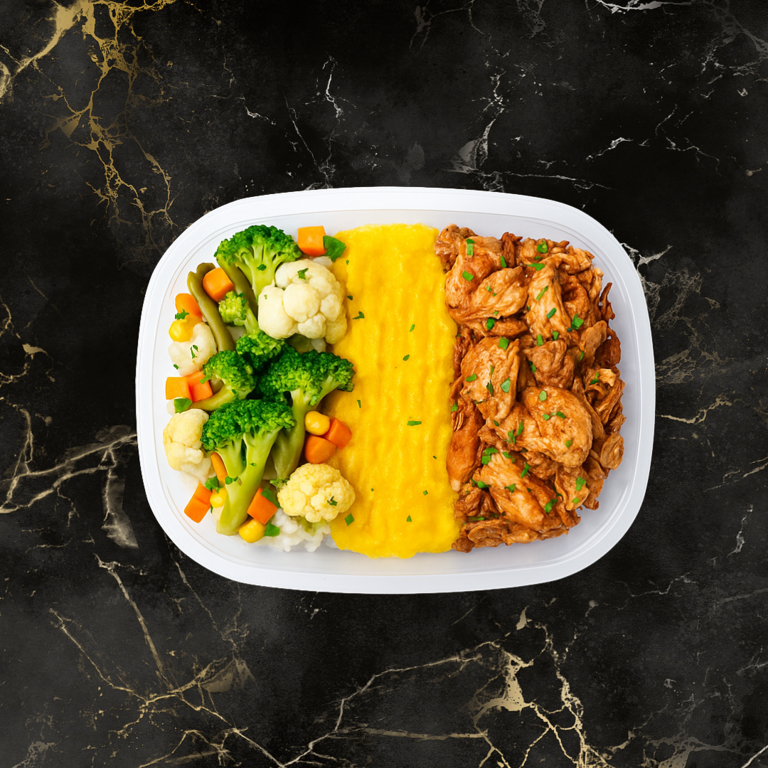 Men's Weight Loss - Sliced BBQ Chicken, Gem Squash and Mixed Vegetables