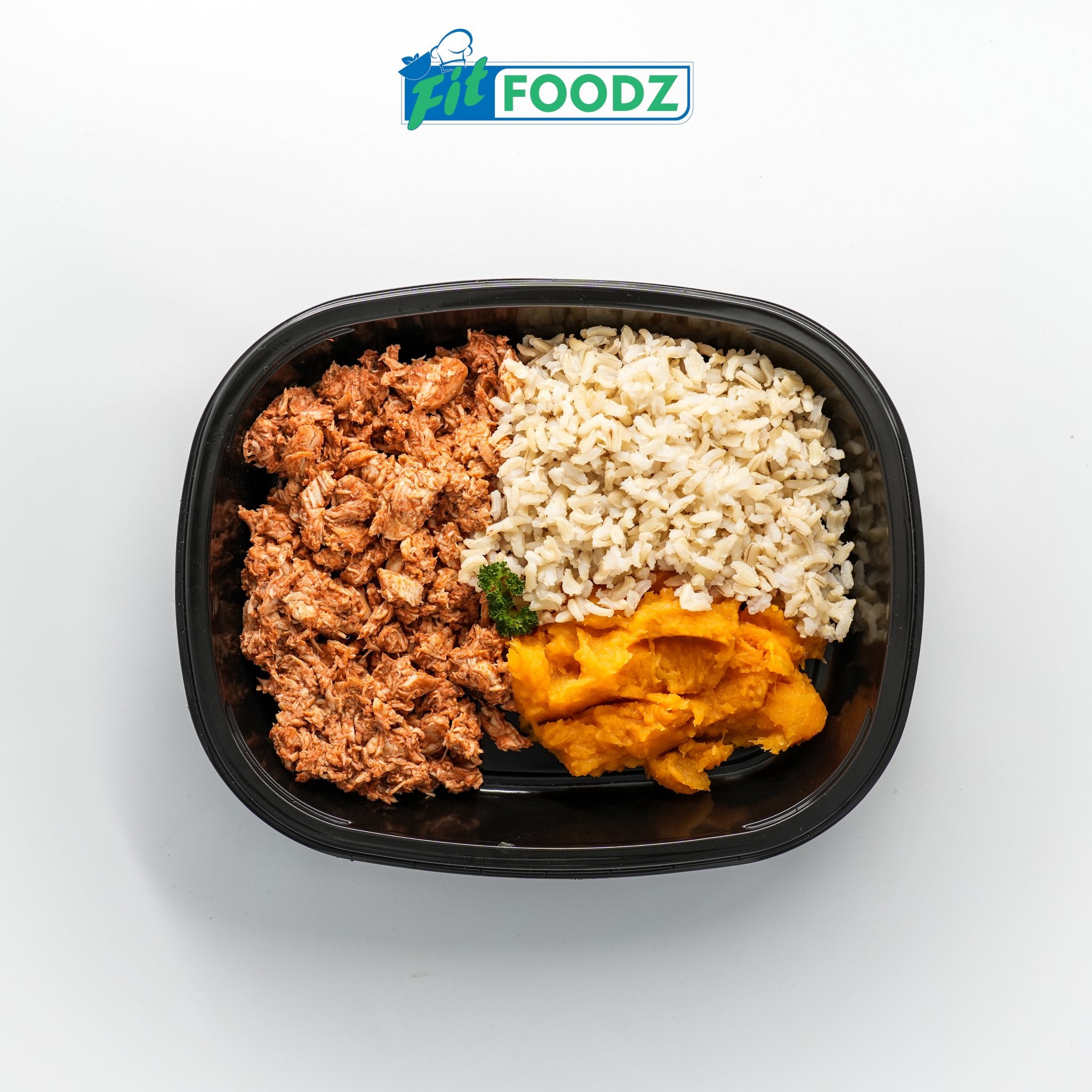 Men's Weight Loss - BBQ Shredded Chicken Fillet, Brown Basmati Rice and Butternut