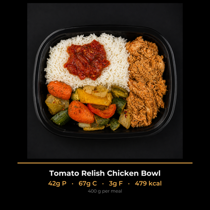 Tomato Relish Chicken Bowl