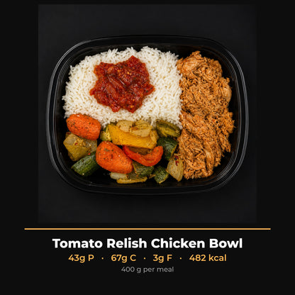 Tomato Relish Chicken Bowl