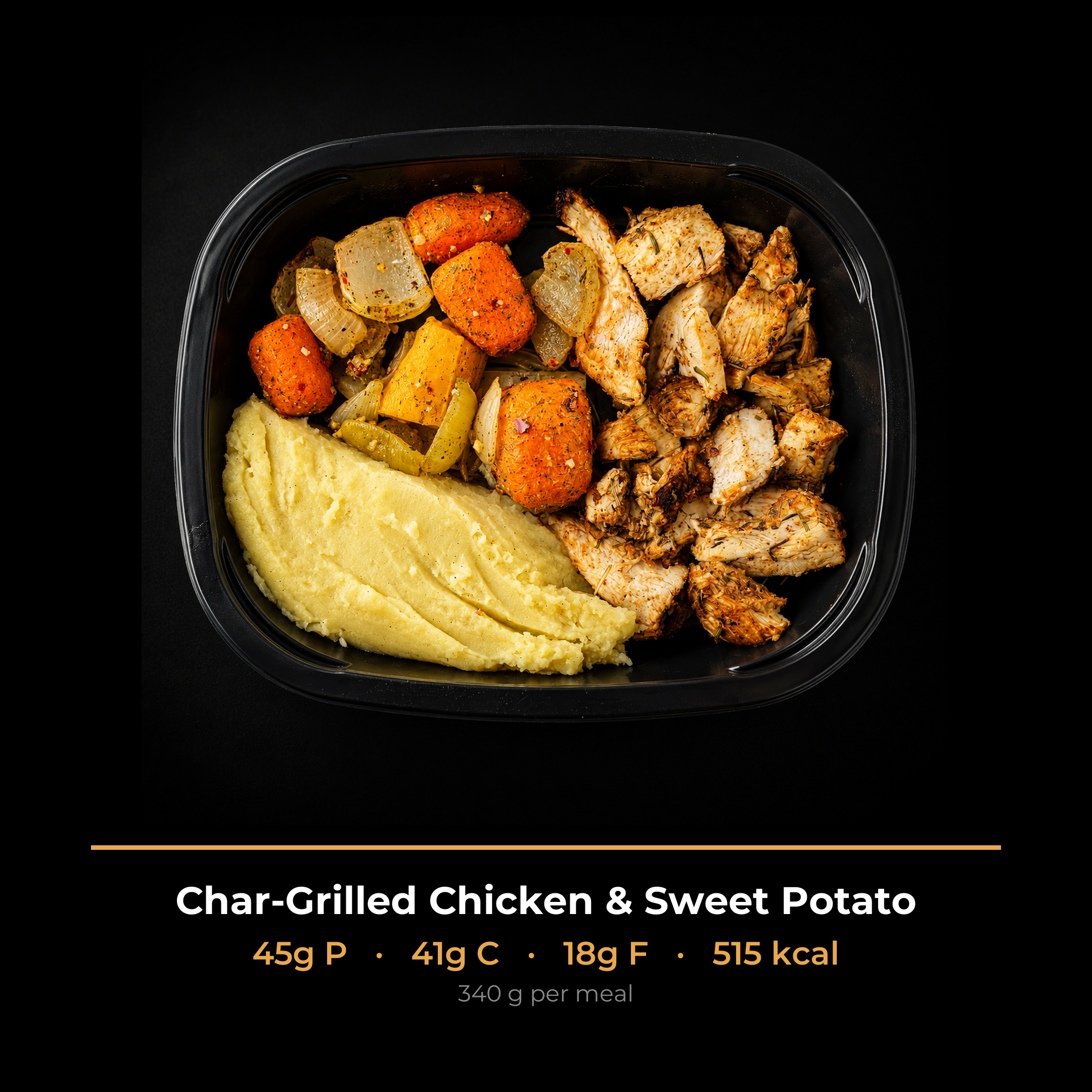 Char-Grilled Chicken & Sweet Potato
