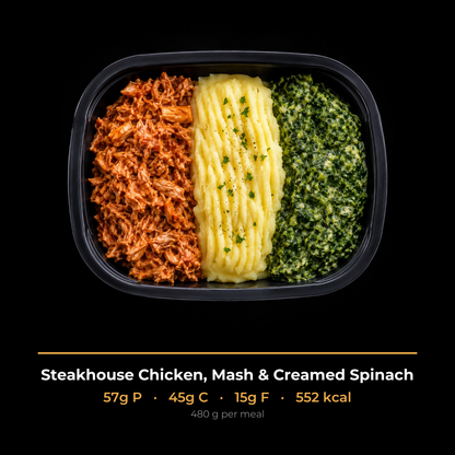 Steakhouse Chicken, Mash & Creamed Spinach