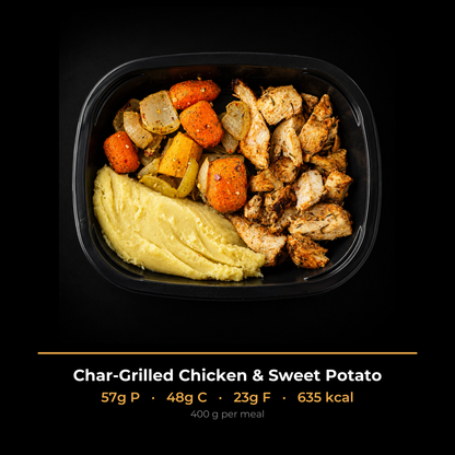Char-Grilled Chicken & Sweet Potato
