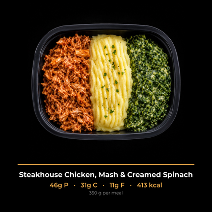 Steakhouse Chicken, Mash & Creamed Spinach