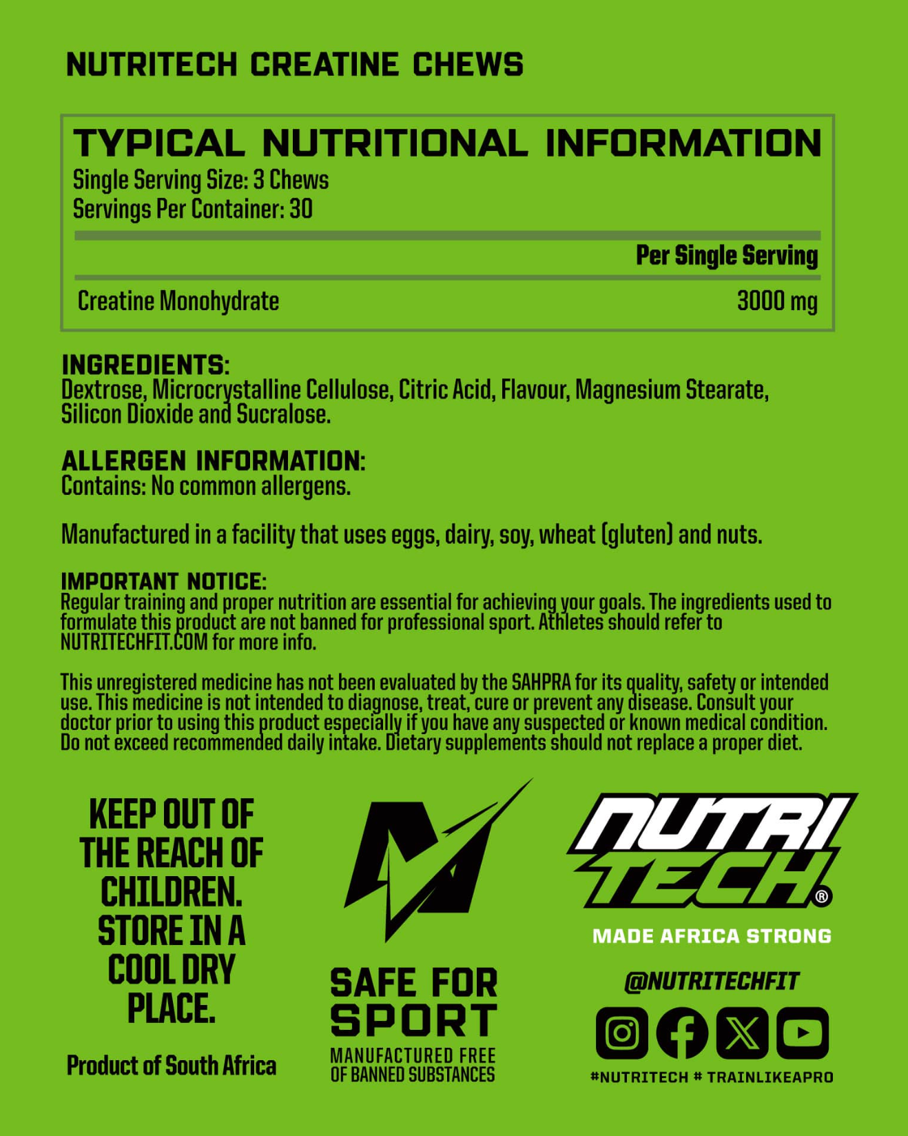 Nutritech Creatine Chews