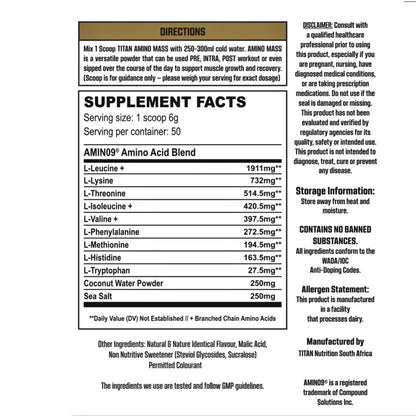Titan - Amino Mass All 9 - 50 Servings [L2]