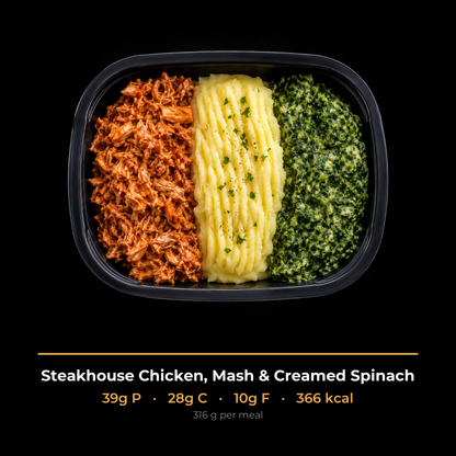 Steakhouse Chicken, Mash & Creamed Spinach