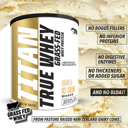 FitFoodz Family Titan True Whey 100% Grass-Fed - 30 Servings [L4]