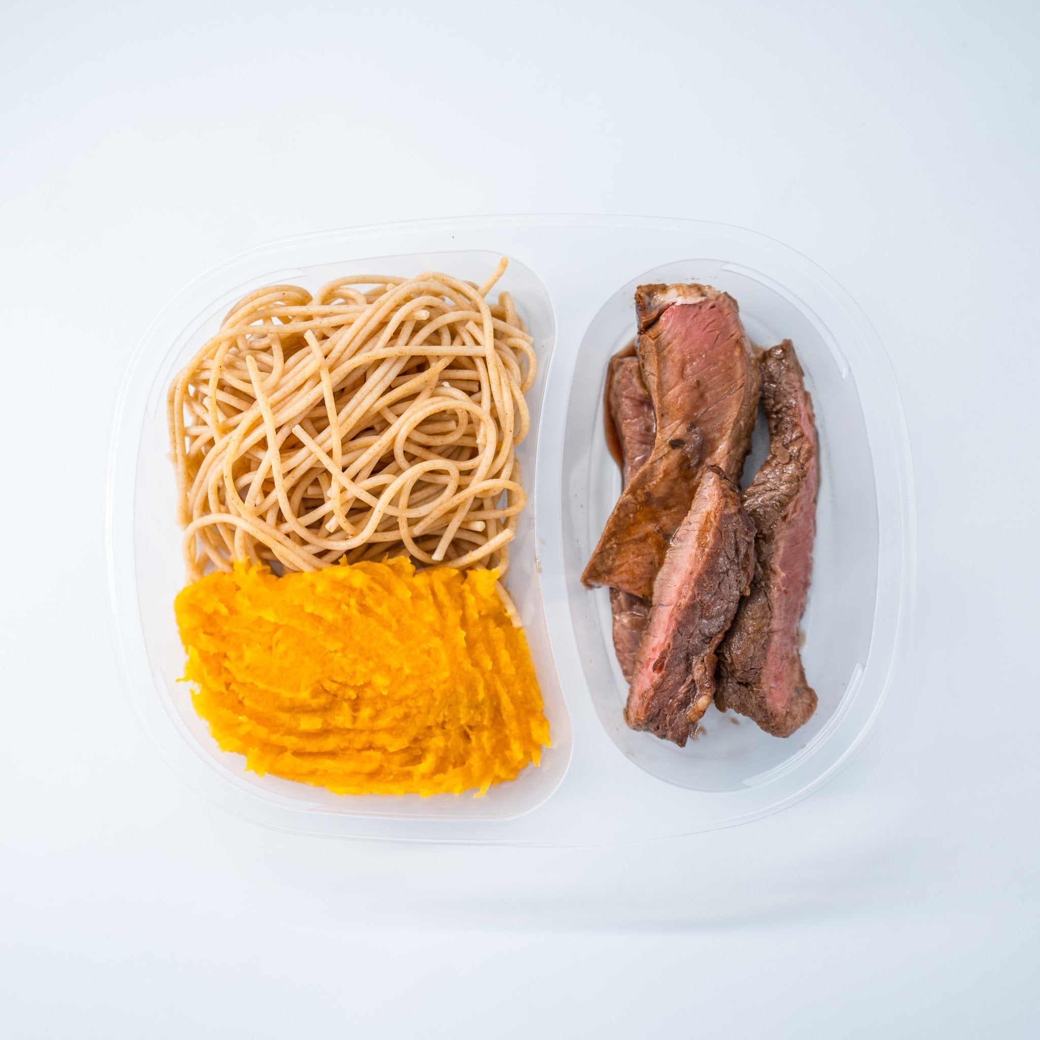 Men's Weight Loss -  Rump Steak, Wholewheat Spaghetti and Butternut