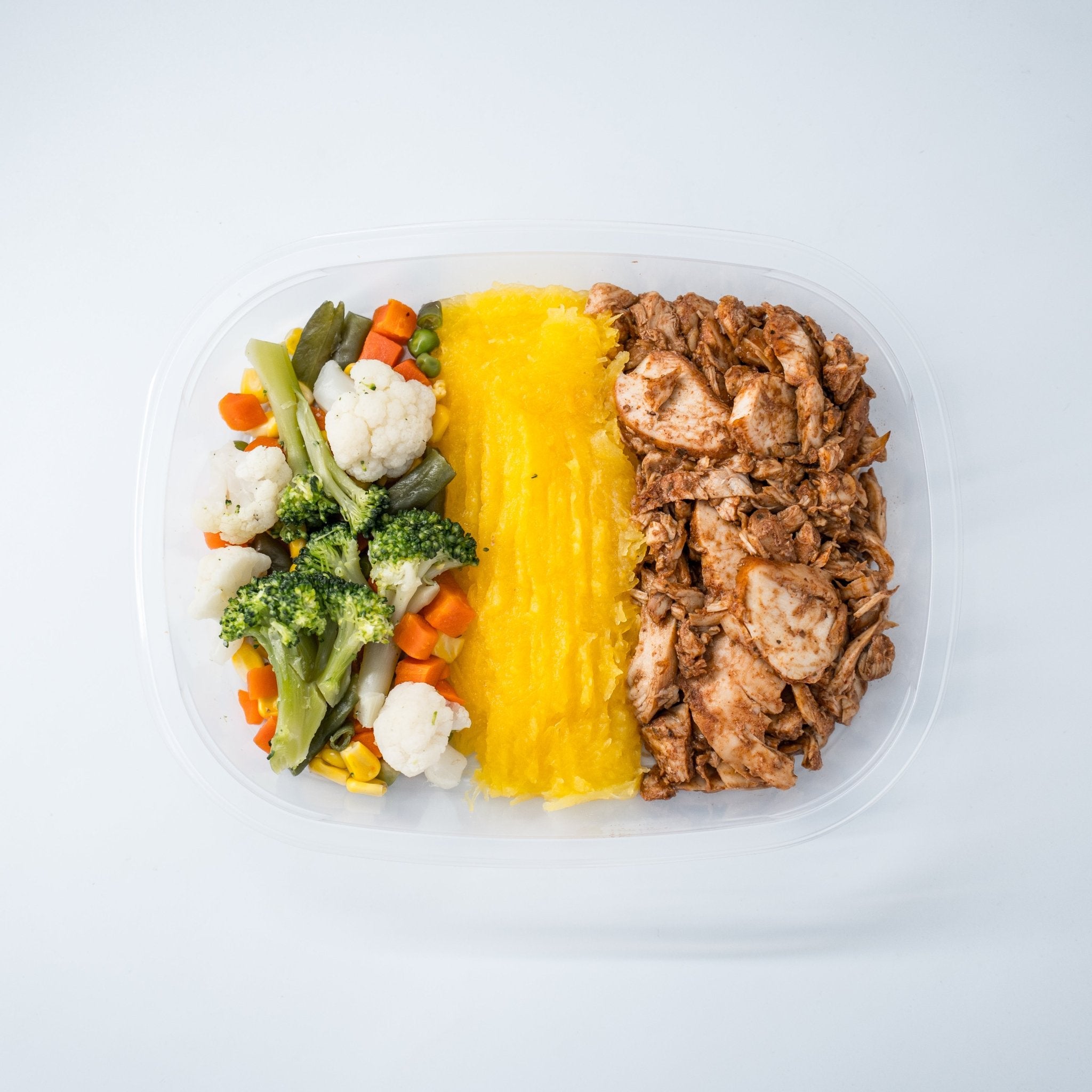 Men's Weight Loss - Sliced BBQ Chicken, Gem Squash and Mixed Vegetables